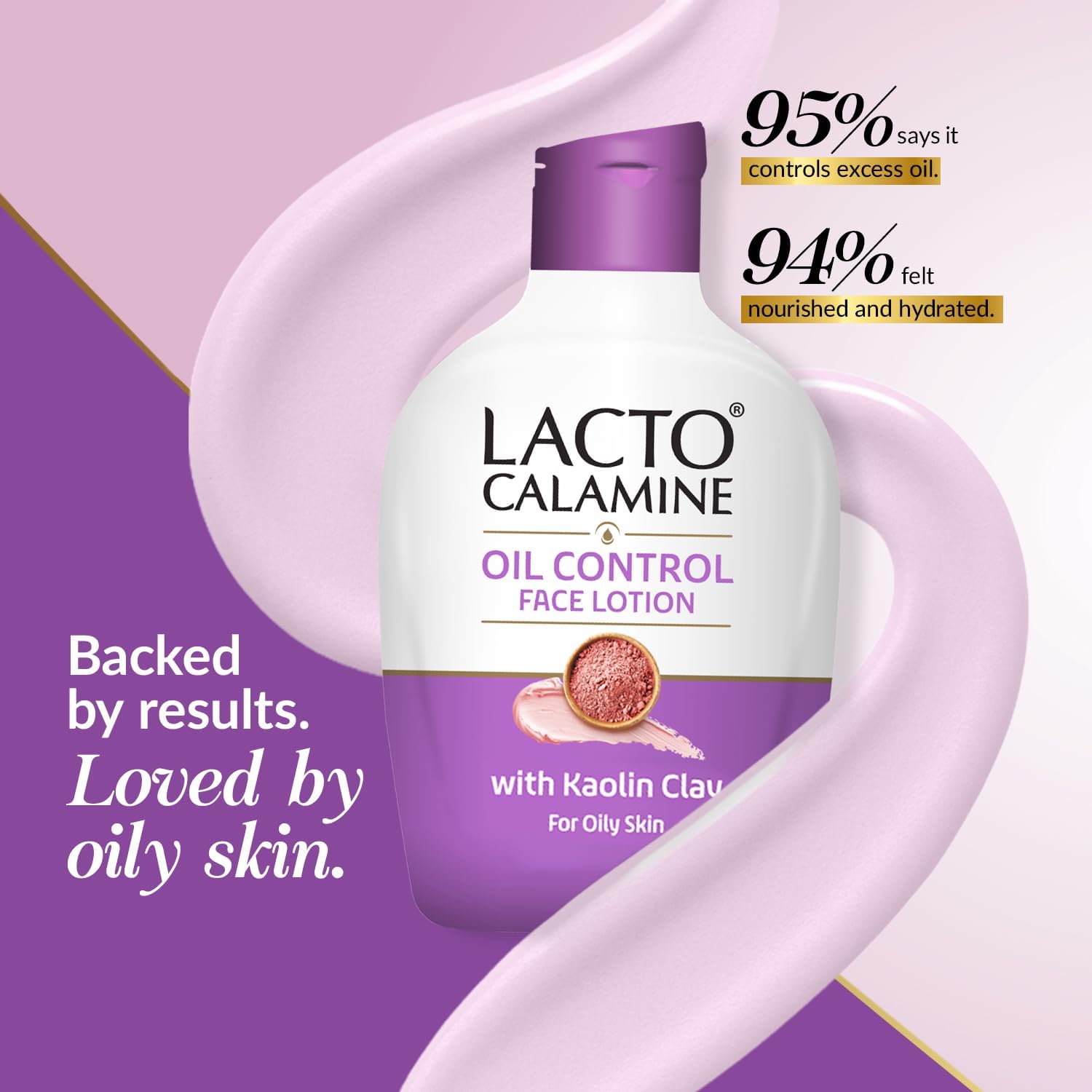 Lacto Calamine Daily Face Moisturizing Lotion for Oily Skin, 4.06 Fl Oz (120 ml), for Pimples, Acne, Dark Spots, and Blackheads