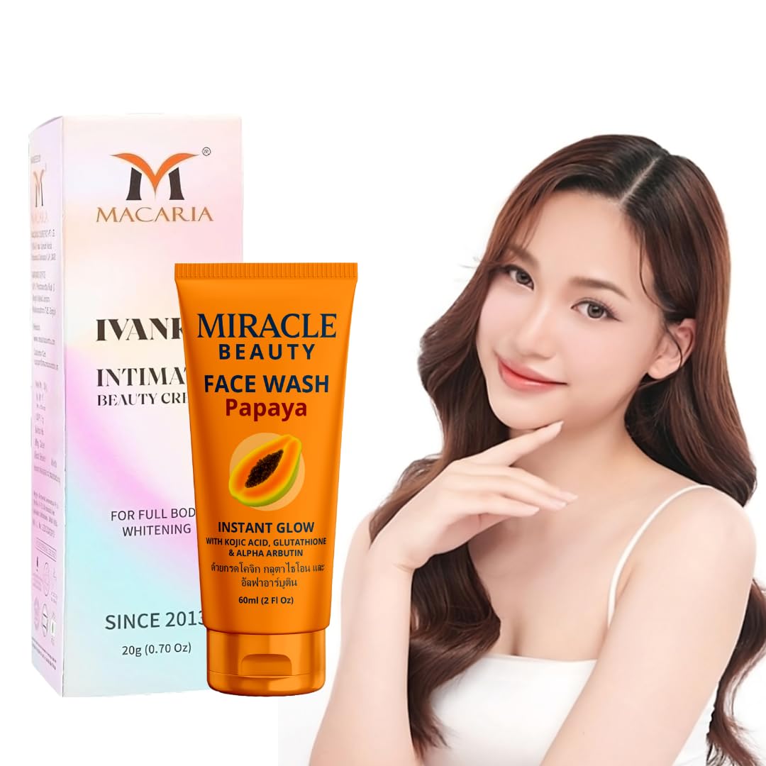 Ivanka Intimate Beauty Glutathione Lovely Skin Whitening Cream for Women With Papaya Instant Glow Face wash