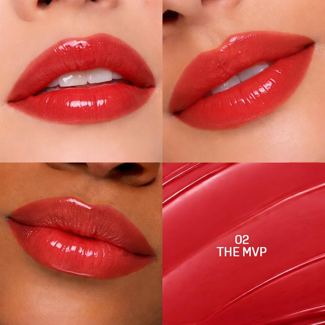Colors Queen Gloss Stick | Lightweight & Non-Sticky Lip Gloss | Smooth 8 Hrs Hydrating Formula | High Shine Lipstick for Women Enriched with Shea Butter, Vitamin E & Squalane (02 - The MVP, 3.6g)