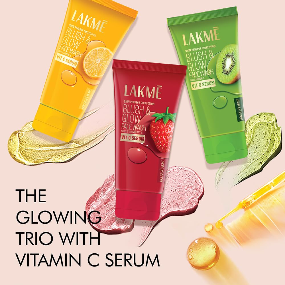Lakme Blush & Glow Lemon Freshness Gel Face Wash with Lemon Extracts|| 100 g 100 g (Pack of 1)