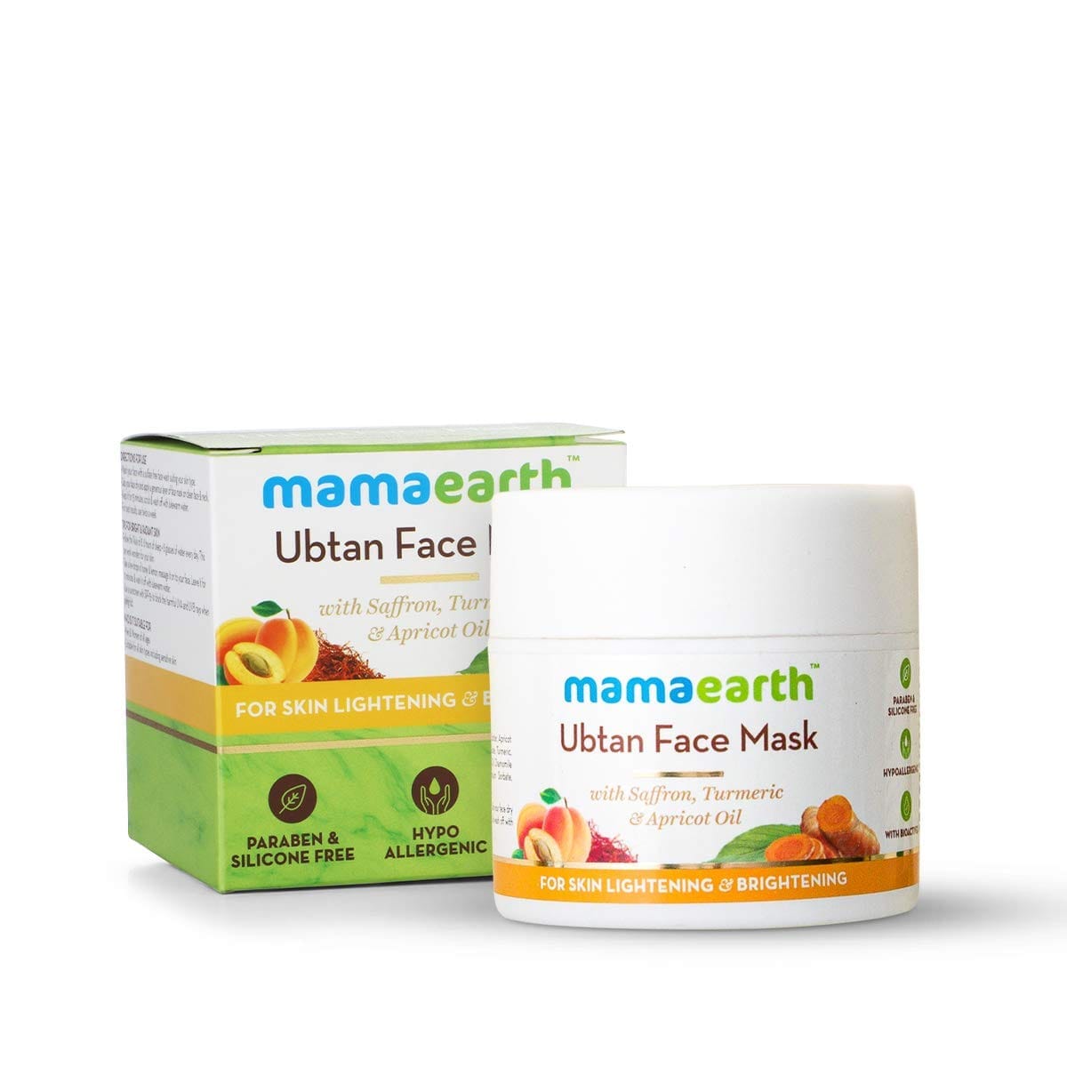 Mamaearth - Ubtan Face Pack with Saffron, Turmeric & Apricot Oil (100mL)
