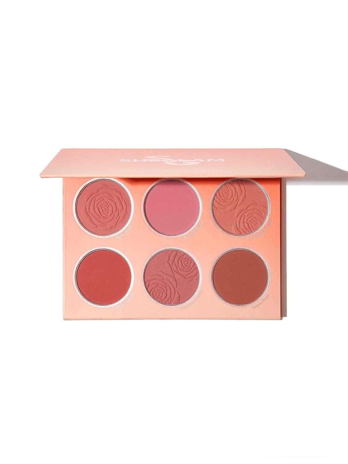 Sheglam - Floral Flush 6-Color Blush Palette Long Lasting High Pigment Matte Pressed Powder Blush for Cheeks