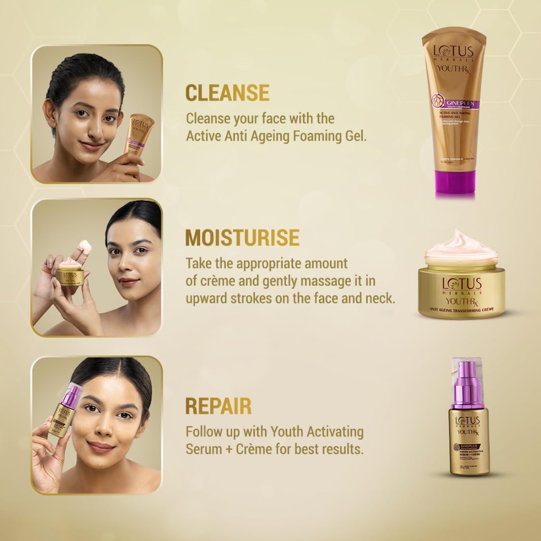 Lotus Herbals YouthRx Anti Ageing Transforming Face Cream SPF 25 and PA+++ | Reduce Dark Spots and Blemishes | Preservative Free | Suitable For Oily, Dry & Combination Skin| For Women and Men | 50G