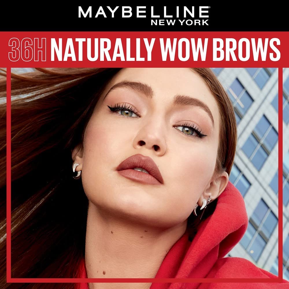 Maybelline Tattoo Brow 36 Hr Brow Pencil, Natural Brown | Waterproof Eyebrow Pencil with Precision Tip, 0.25gm