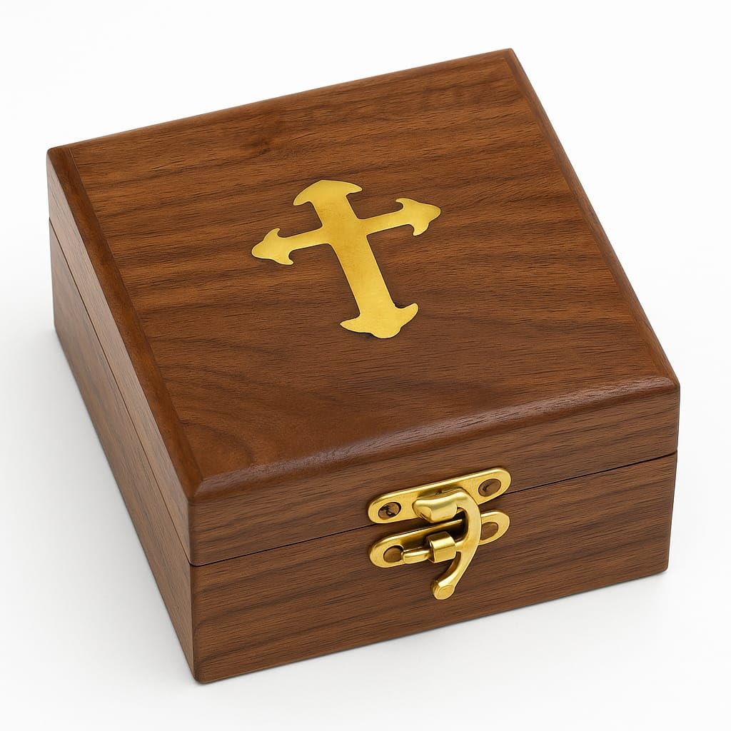 Smizzy Antiqued Brass Pocket Grandson Compass with Wooden Case Engraved with Love You - Vintage Style Home Decor Gift