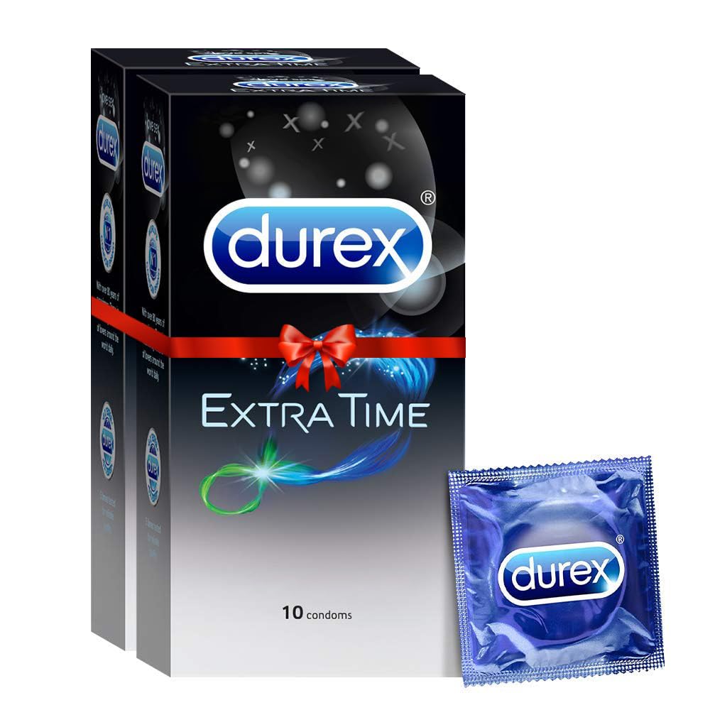 Durex Condoms, Extra Time- 10s (Pack of 2)