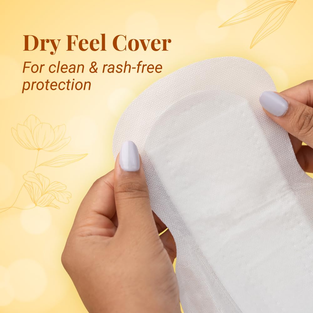 Niine Dry Comfort Ultra Thin XL Sanitary Pads for Women | 40 Pads, Pack of 1 | 282mm Long | Fast Absorption | Prevents Wetness & Leakage | Enjoy Leak-Free Perio