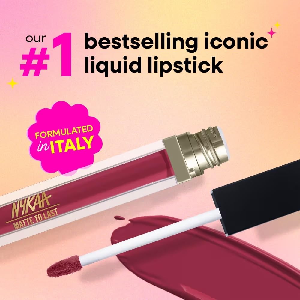 Nykaa Matte To Last ! Transferproof Liquid Lipstick - Maithili 25 (5ml)