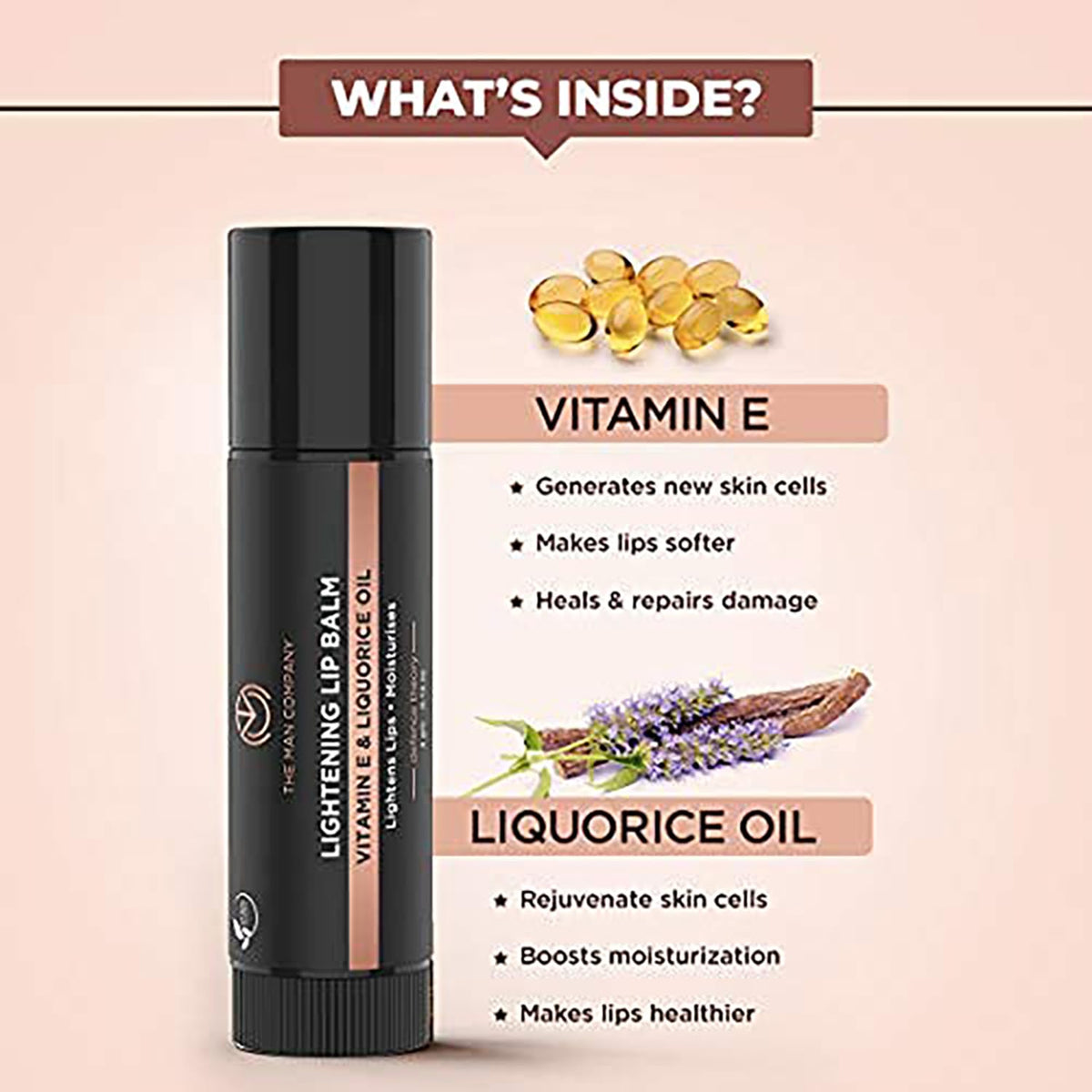The Man Company Lip Care Combo with Lip Scrub & Lip Balm for Dry & Chapped Lips | For Soft, Supple & Damaged Lips - 14gm