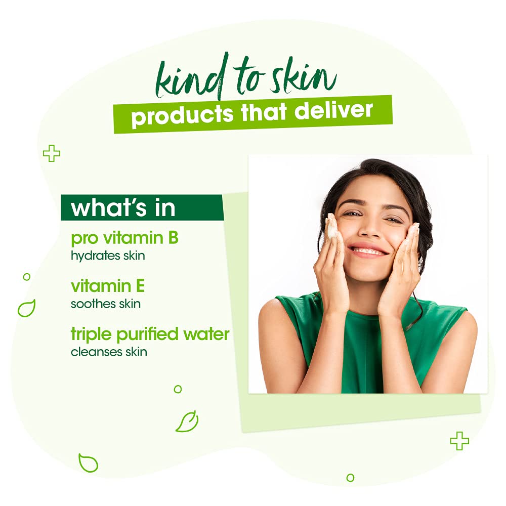 Simple Kind to Skin Refreshing Facial Wash| For all Skin Types| No Soap| No Perfume| No Harsh Chemicals & Parabens| Tested on Sensitive Skin, 50 ml 50 ml (Pack