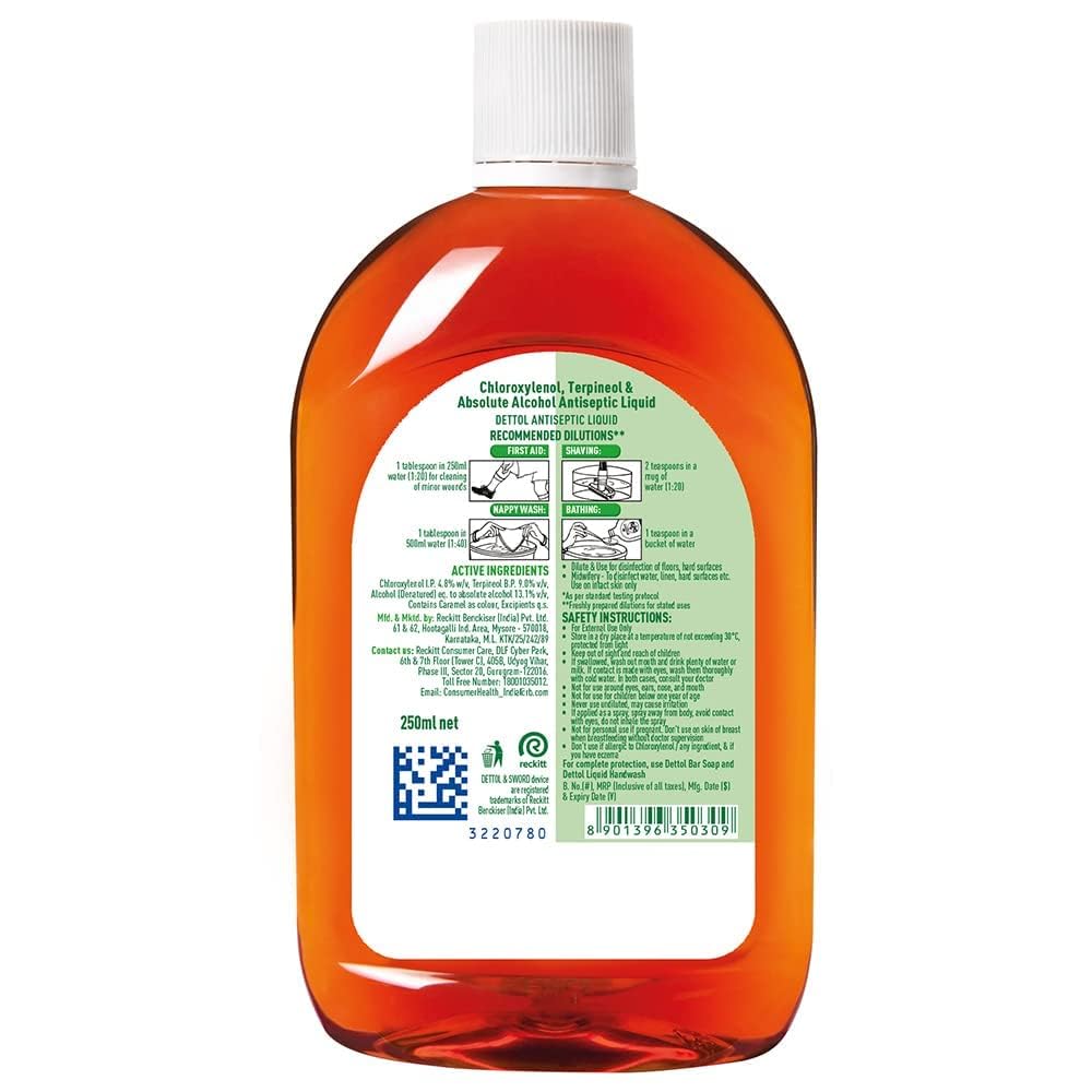 Dettol - Bottle of 250Ml Antispetic Liquid