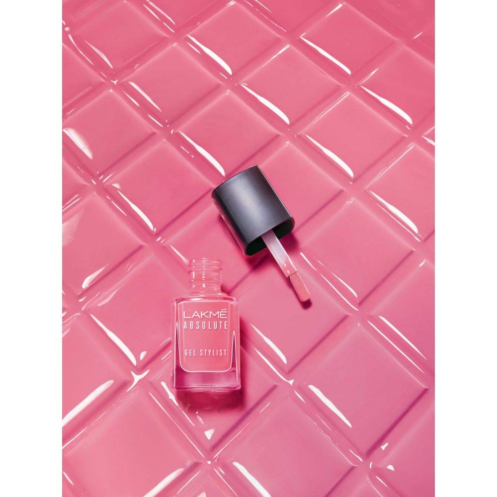 Lakmé Absolute Gel Stylist Nail Color, Scarlet Red, 12 ml
