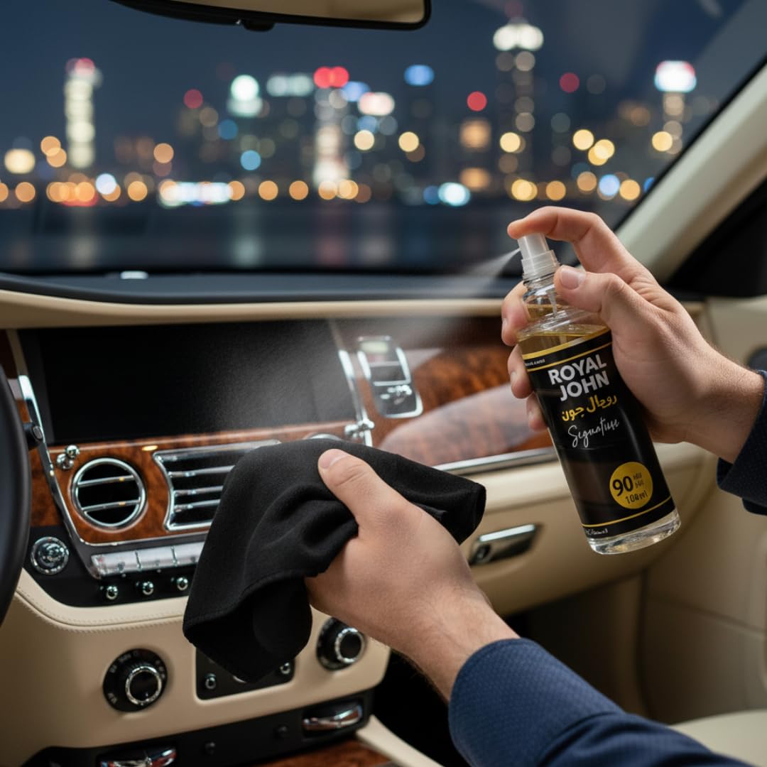Royal John Car Perfume – Smell Like a Luxury Car | Long-Lasting Freshness | 100ml Spray | Multipurpose Perfume | 1 Bottle for 3 Years