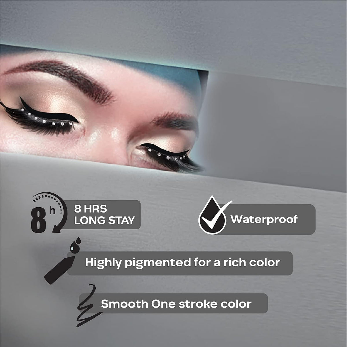 FACESCANADA Ultime Pro Longwear Opaque Eye Pencil - Solid Black 02, 1.2 G|8 Hr Long Stay|Smooth One Stroke Application|Intense Color Pay Off|Soft Blendable Form