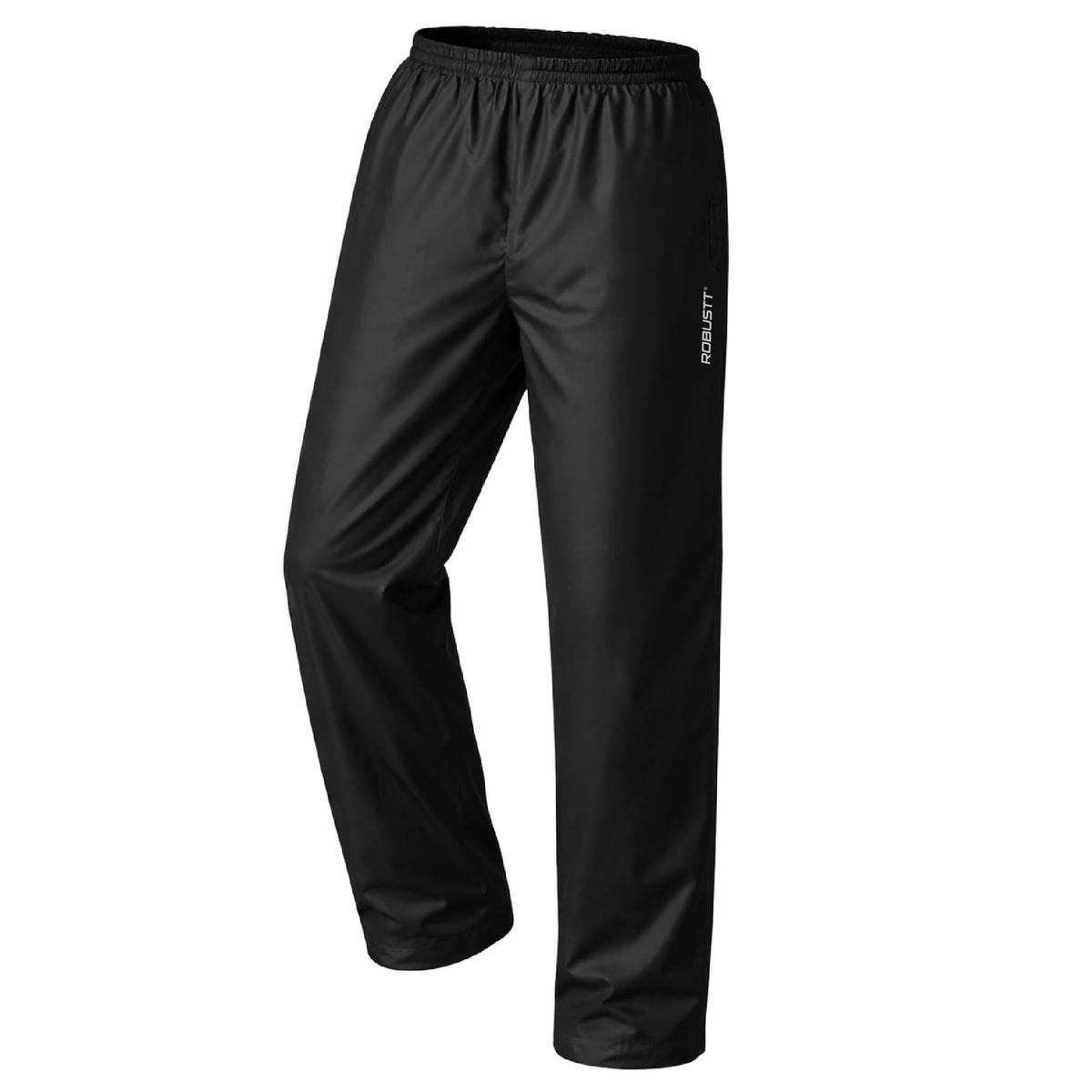 Robustt Premium Rain Pants | Black | XL-XXL | Unisex Waterproof Rain Pants For Men & Women | Elastic Stretchable Waistband | Relaxed Fit| Waterproof Rain Trouse