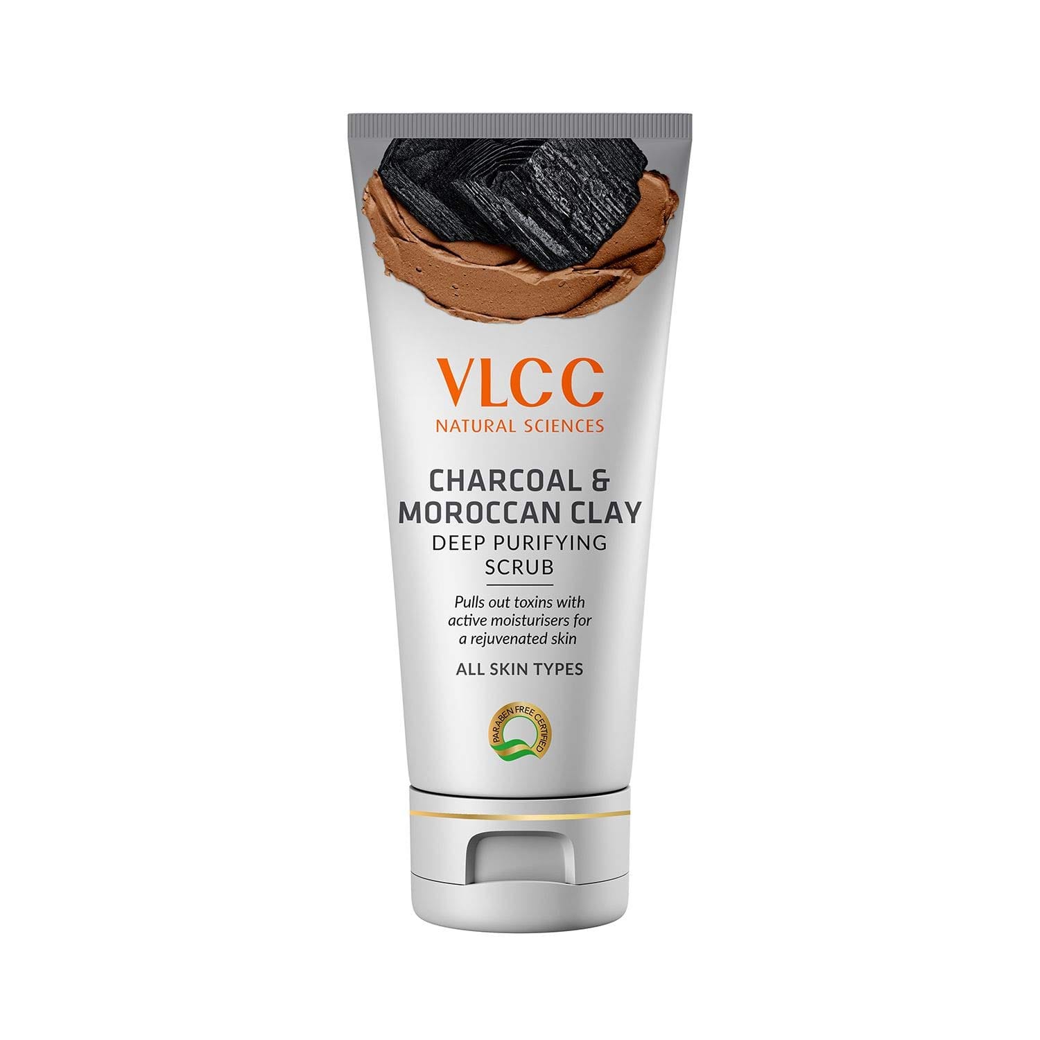 VLCC - Charcoal & Moroccan Clay Deep Purifying Scrub (90gm)