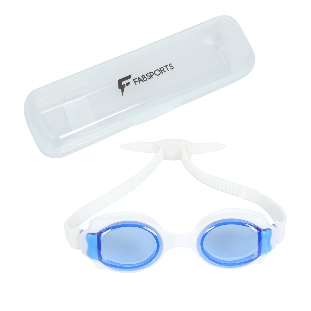 FABSPORTS Kids Swimming Goggles with Box for Boys & Girls, Anti-fog, Anti UV Swim Goggles for Kids of age 3-10 years Kids Swim Goggle - Blue