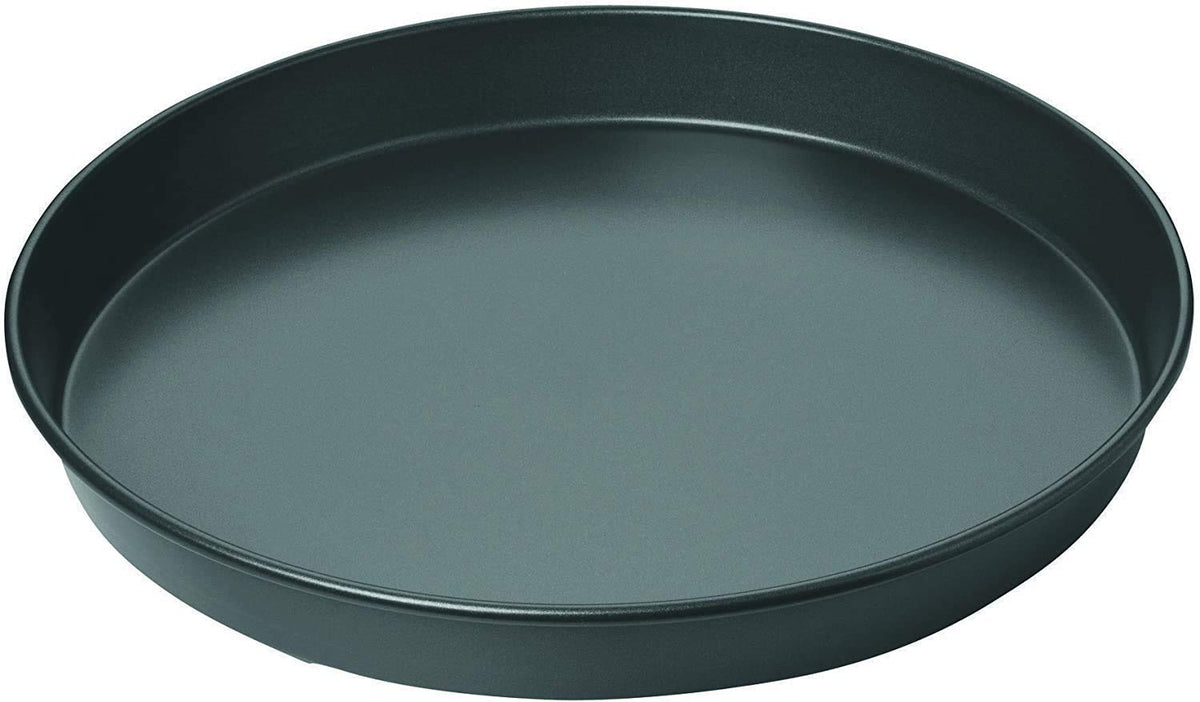 sakoraware Non-Stick Hard Anodised Carbon Steel Teflon Coated Bakeware| Pizza Cake Pan Plate for Microwave Oven OTG |Round Baking Tray Mould |10 Inch/25 cm Diam