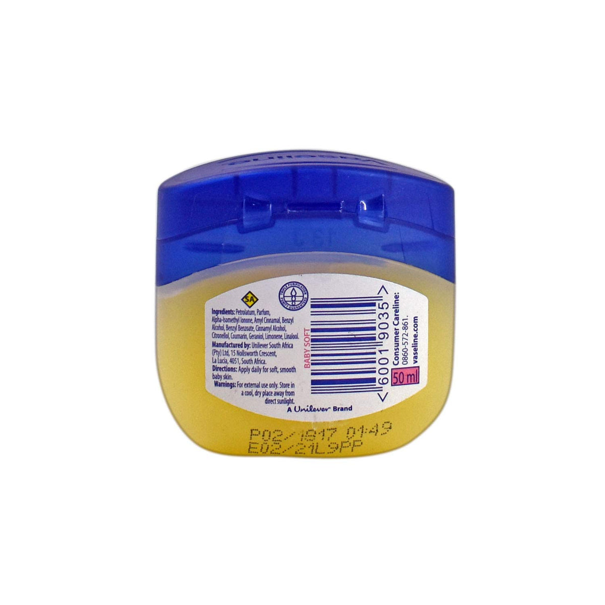 Vaseline 100% Pure Petroleum Jelly (Baby, 50ml)