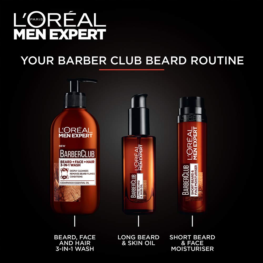 L'Oreal Paris Men Expert Barber Club, Short Beard and Face Moisturiser, 50ml