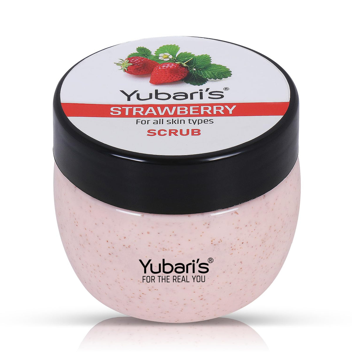 Yubari's Strawberry Scrub For Face & Body (190 Ml) | All Skin |Cleanser Scrub For Deep Exfoliation | Dead Skin Remover| Tan Removal | Blackhead Remover