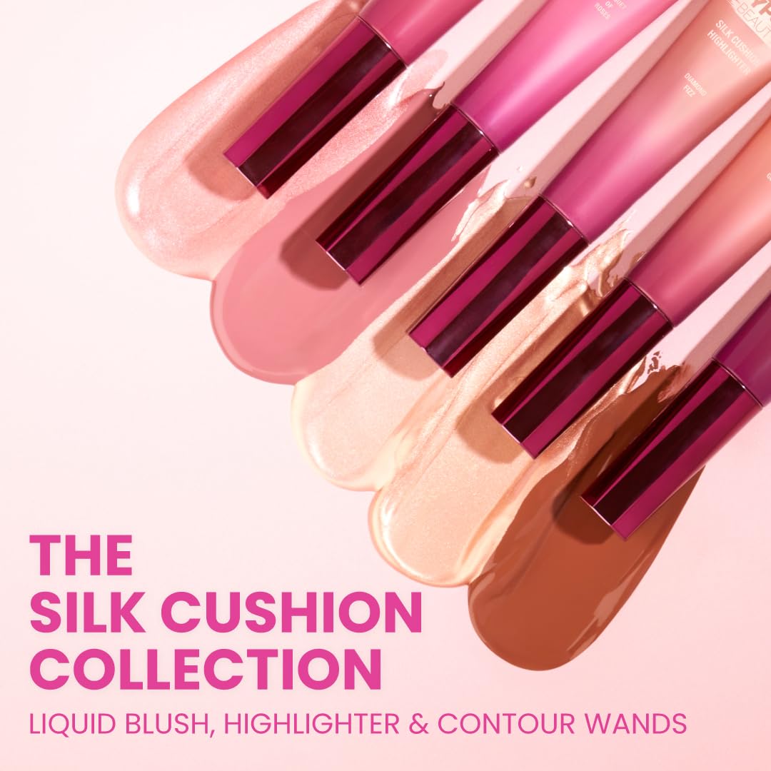 Typsy Beauty | Silk Cushion Liquid Blush Wand - Strawberry Champagne - 2-in-1 Highlighter Blush Hybrid | Cushion Tip Applicator | Lightweight Buildable Blush | Ultra-Pigmented | 12ml