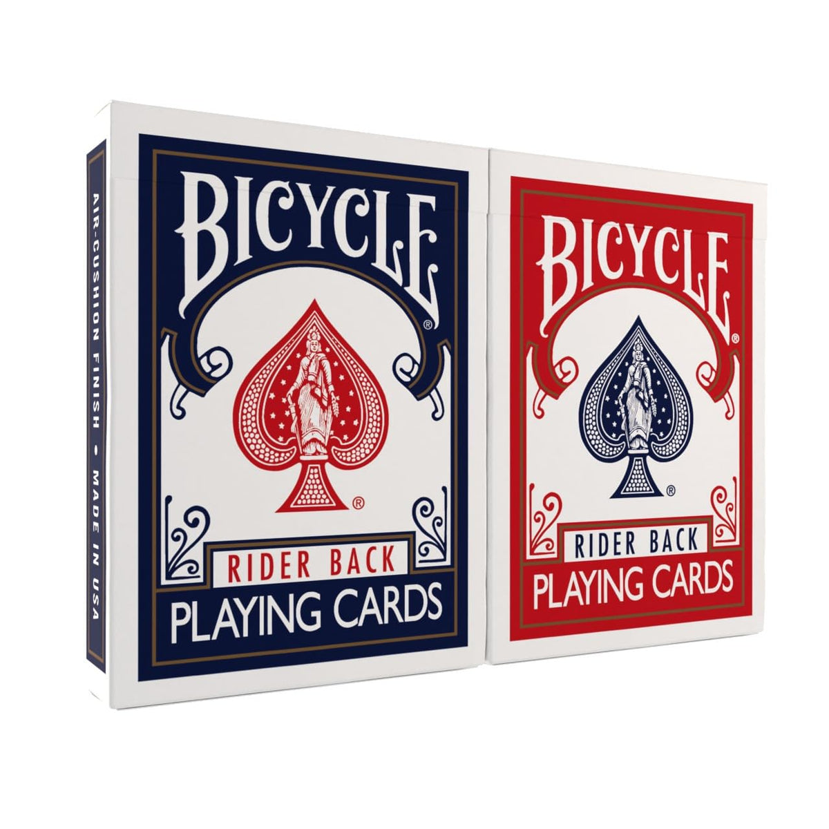 Bicycle Rider Back Playing Cards, Standard Poker Size Deck of Cards, Red & Blue (2 Pack), Classic Cards, Blackjack, Family Game Night & Card Games, Fun for All