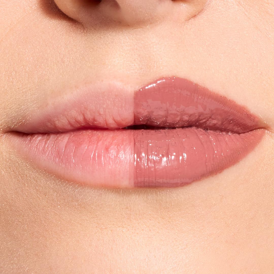 Revolution Pout Lip Gloss Stick – Creme Brulee Mauve | Juicy Tint with Glossy Balm Finish | Moisturizing, Lightweight & Non-Sticky | Vegan & Cruelty-Free | 3g
