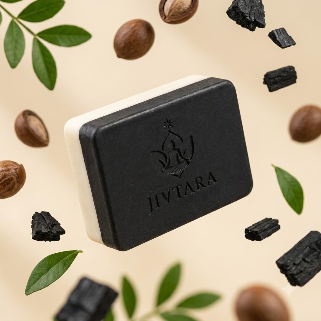 Detan Soap Pack of 3 | 2-in-1 Dual Action Charcoal & Shea Butter Soap Men & Women | Exfoliating Black Side, Soothing White Side | Deep Cleansing, Tan Removal &