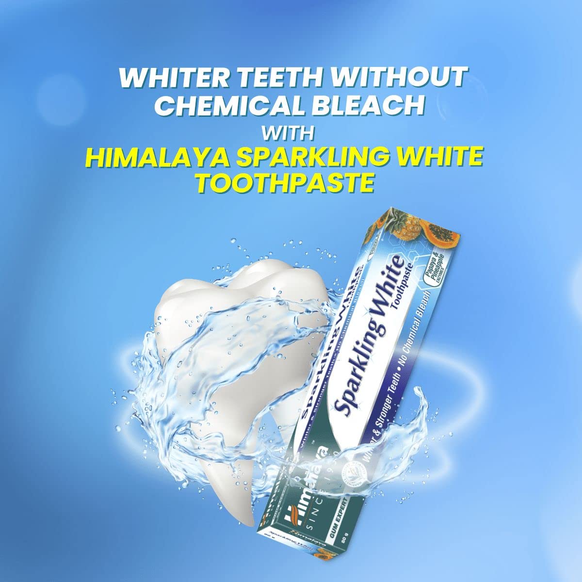 Himalaya Herbals Sparkling Whitening Toothpaste 150g 150 g (Pack of 1)
