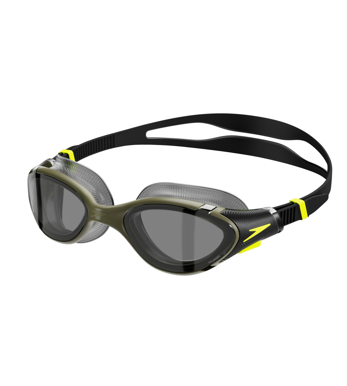 Speedo Unisex Adult Biofuse 2.0 Polarised Tint-Lens Swim Goggles - Black & Green Black/Green Free Size