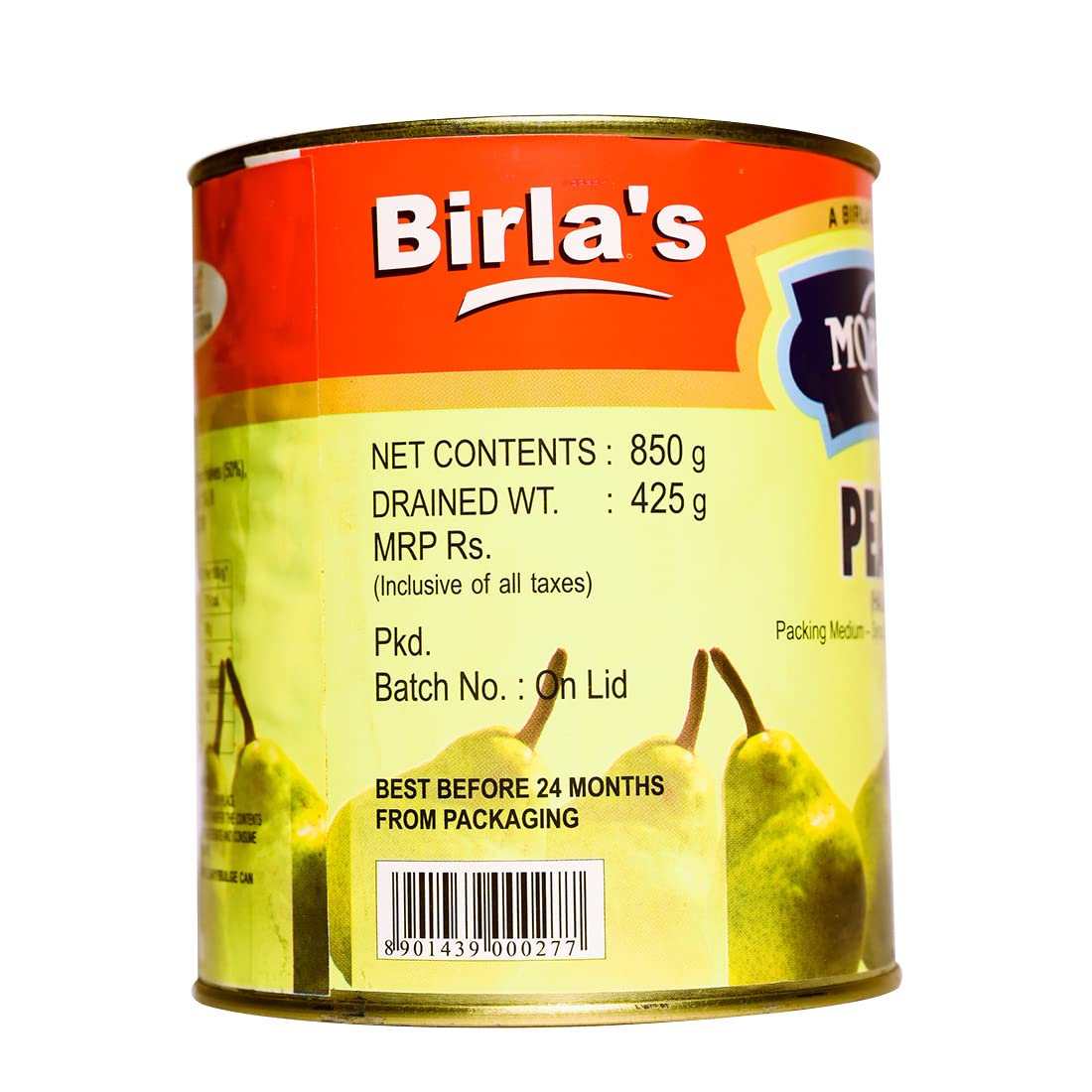 Birla Morton Pears Halves 850 Gm Pack of 4 850 g (Pack of 4)