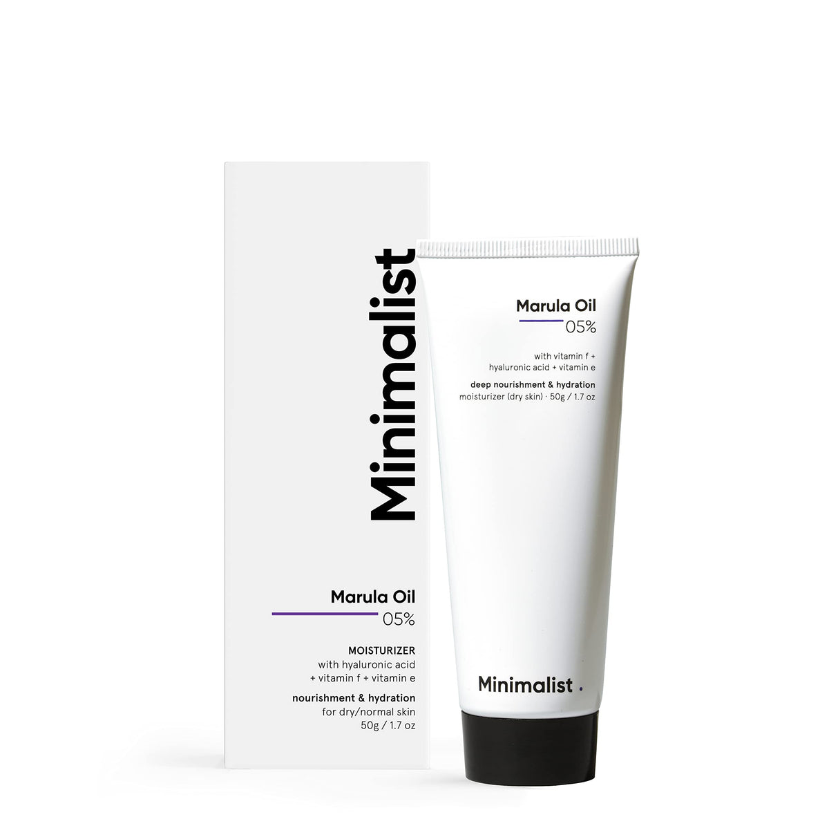 Minimalist Marula Oil 5% Face Moisturizer For Dry Skin With Hyaluronic Acid For Deep Nourishment & Hydration, For Men & Women | 30 gm 30 g (Pack of 1)