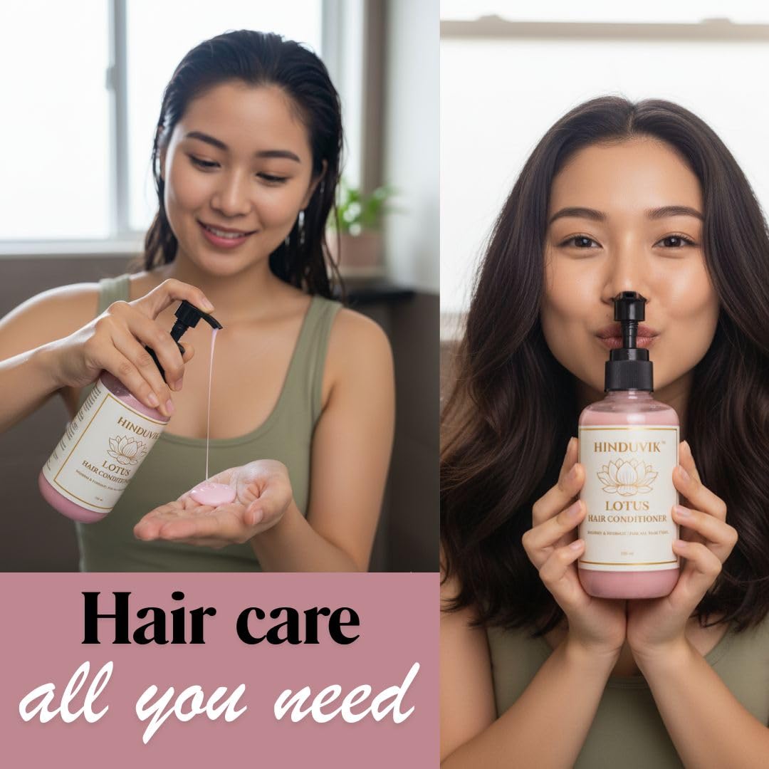 Natural 28 Herbs Amla Bhringraj & more Cleanser (Shampoo) & Lotus Conditioner | Controls Dandruff, Hair Fall | Reduces Scalp Irritation | Paraben and Sulphate F