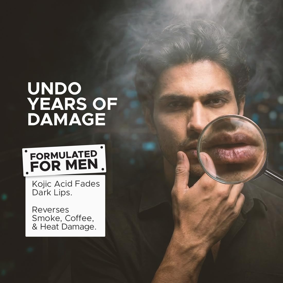 The Man Company Lightening Lip Balm| For Man | Brightens Lips | Non Tinted | Sun Protection with SPF50 | Hydrates | Fades Lip Pigmentation | Kojic Acid & Shea B