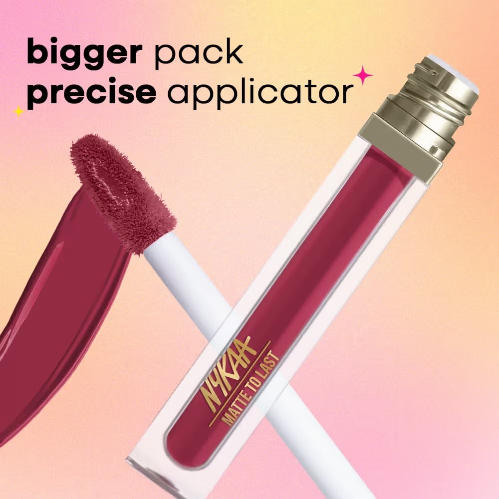 Nykaa Matte To Last ! Transferproof Liquid Lipstick - Maithili 25 (5ml)
