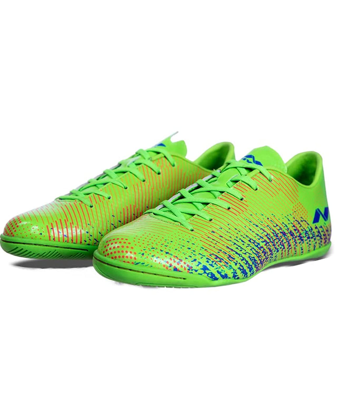 Nivia Encounter 9.0 Futsal Shoes, Neon Green-Blue us:5 / cn:35 Neon Green-blue