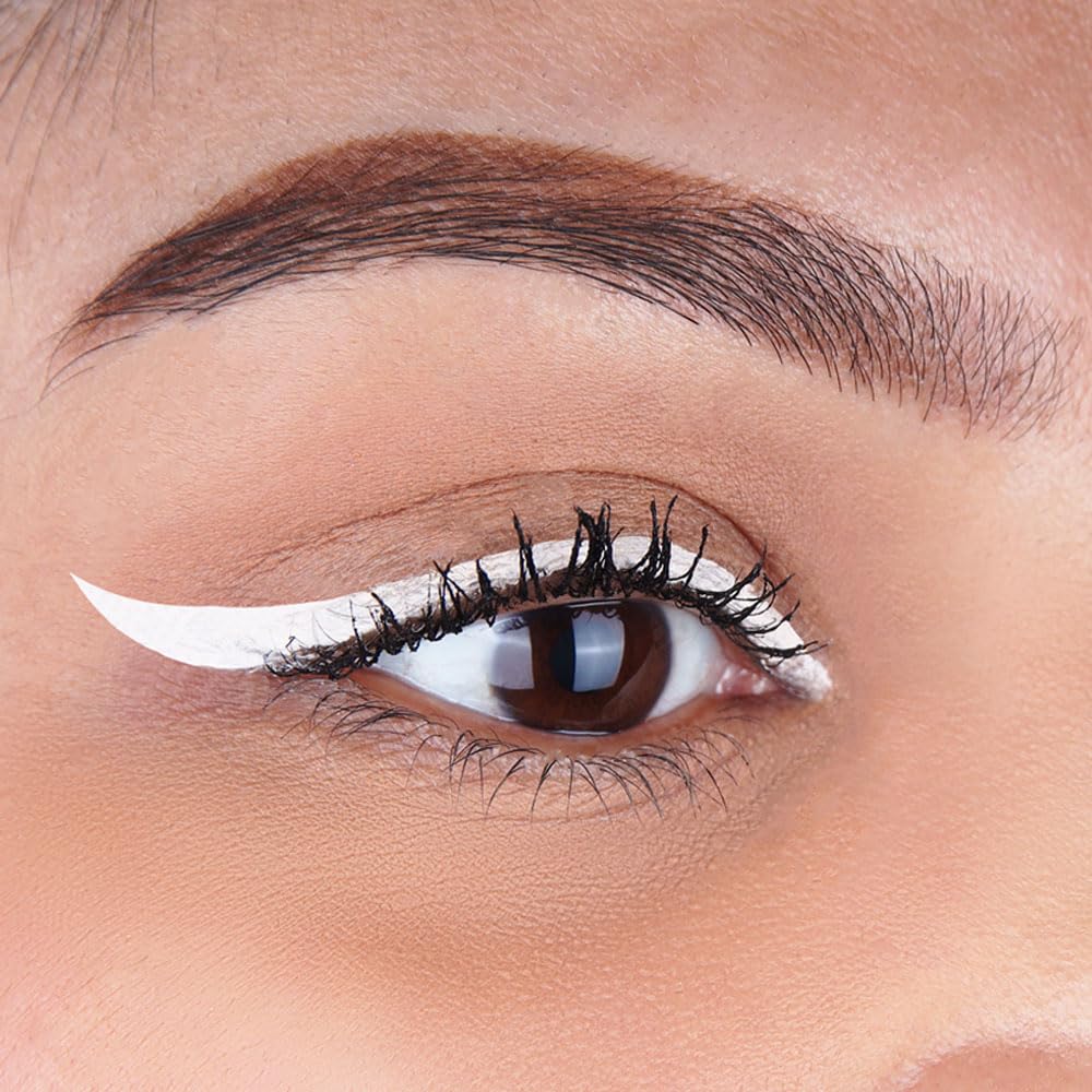 Daily Life Forever52 Long Wear Gel Eyeliner & Tattoo, Waterproof Smudgeproof Long Lasting Cream Eyeliner Gel With 2Pcs Brushes For Smooth Aplication (White) Gt007