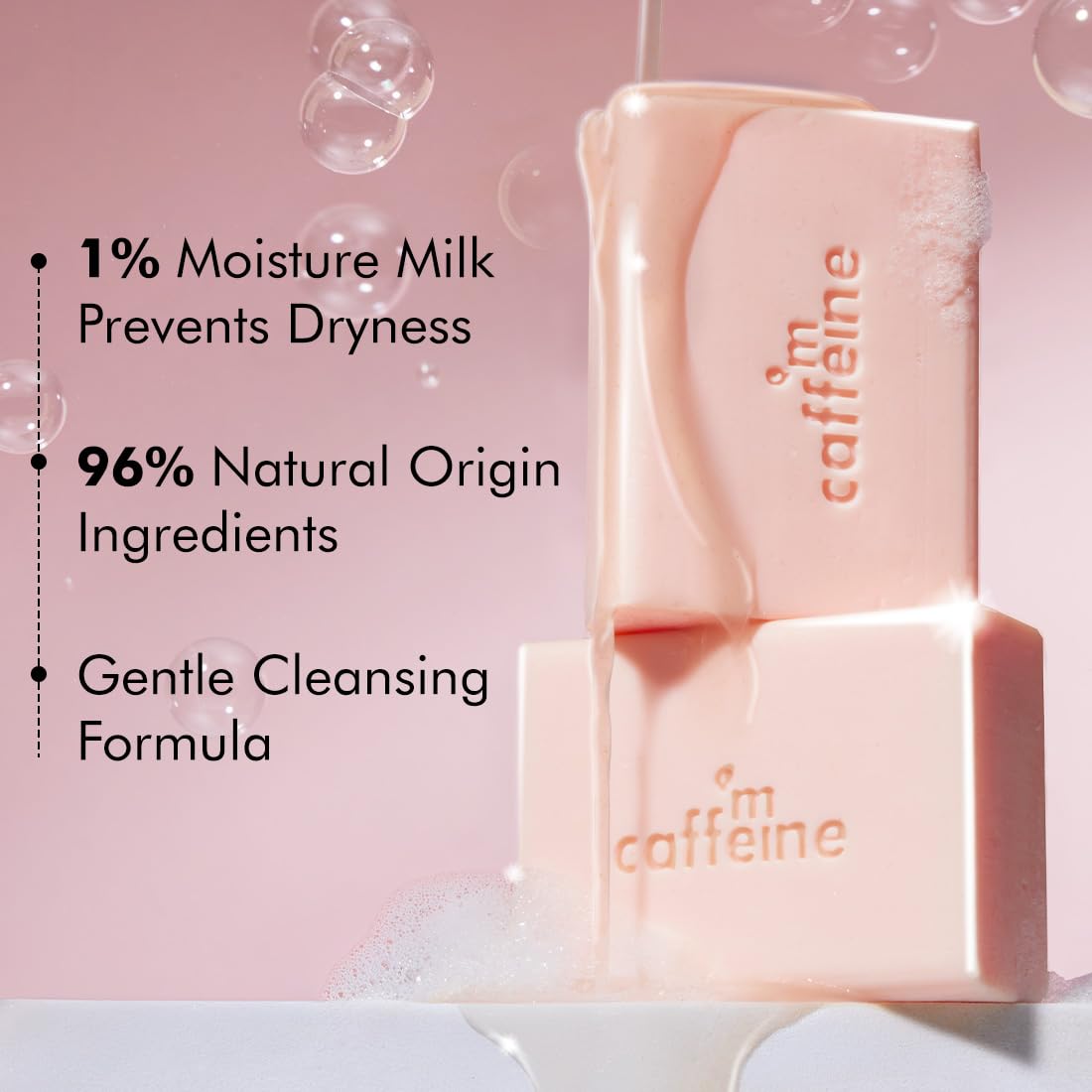 mCaffeine Brightening Tan Removal Soap - 1% Kojic Acid & Glutathione -Pack of 3x100g | Niacinamide, Glycolic Acid - Reduce Dark Spots | Tangy Guava Perfumed Bar