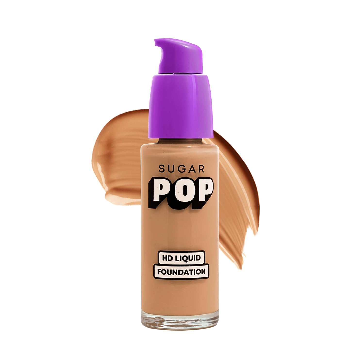 SUGAR POP HD Liquid Foundation with SPF 30 | Lasts upto 16hrs | Full Coverage | Water-Resistant | Matte Finish | 30ml - 15 Fig