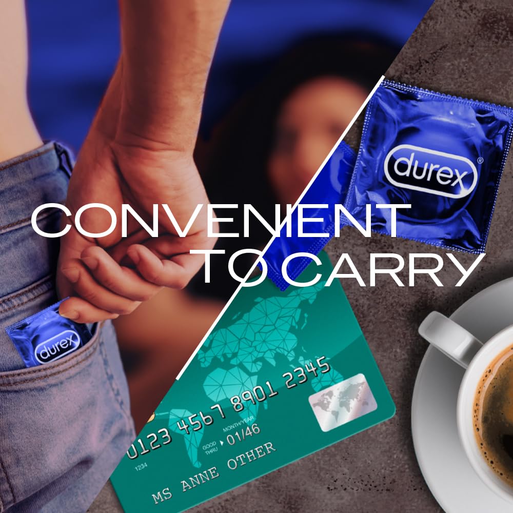 Durex Multi Pack Condoms for Men | Extra Time, Extra Dotted & Extra Ribbed | 10 Count (Pack of 4) Condoms Thin, Ribbed, Dotted & Extra time condoms