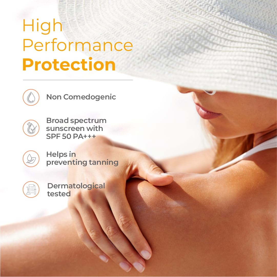 UV Doux Silicone Sunscreen Gel SPF50 PA+++ 50gm & UV Doux Face Cleanser 125ml Combo | Ultimate Skincare Duo for Sun Protection & Deep Cleansing | Non-Greasy, De