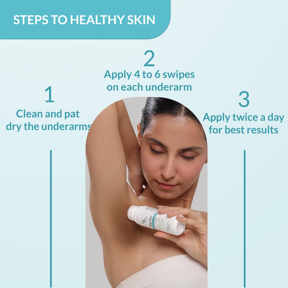 Fixderma Nigrifix Underarm Roll on with 6% AHA, Lactic Acid & 1% Mandelic Acid & Kojic Acid | Brightens Skin & Exfoliates Underarm | For All Skin Type, Men & Wo