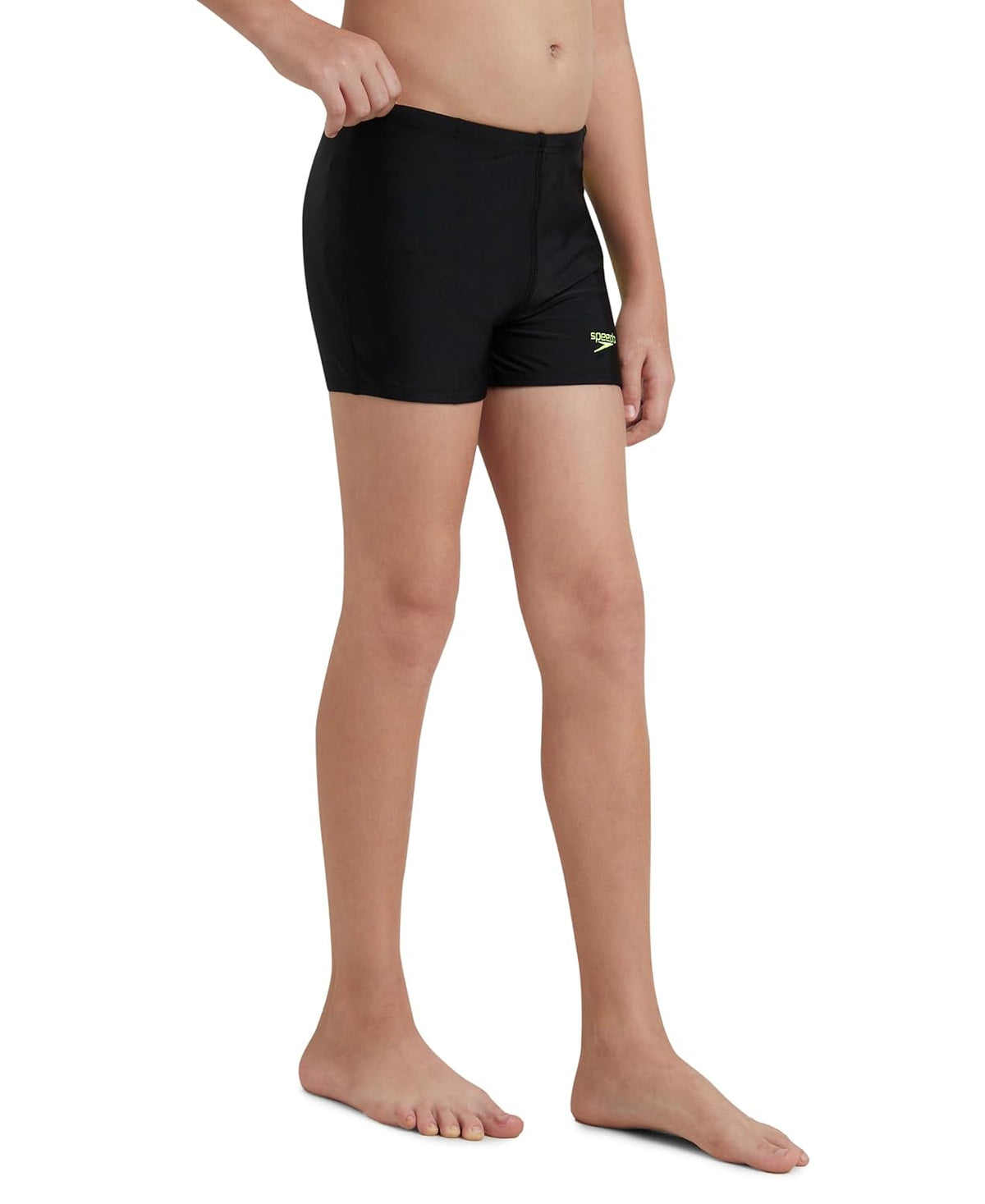 Speedo Boy's Endurance 10 Hyperboom Panel Aquashort - True Navy & Fed Red Black, Turkish Sea & Hyper Yellow 9 Years-10 Years