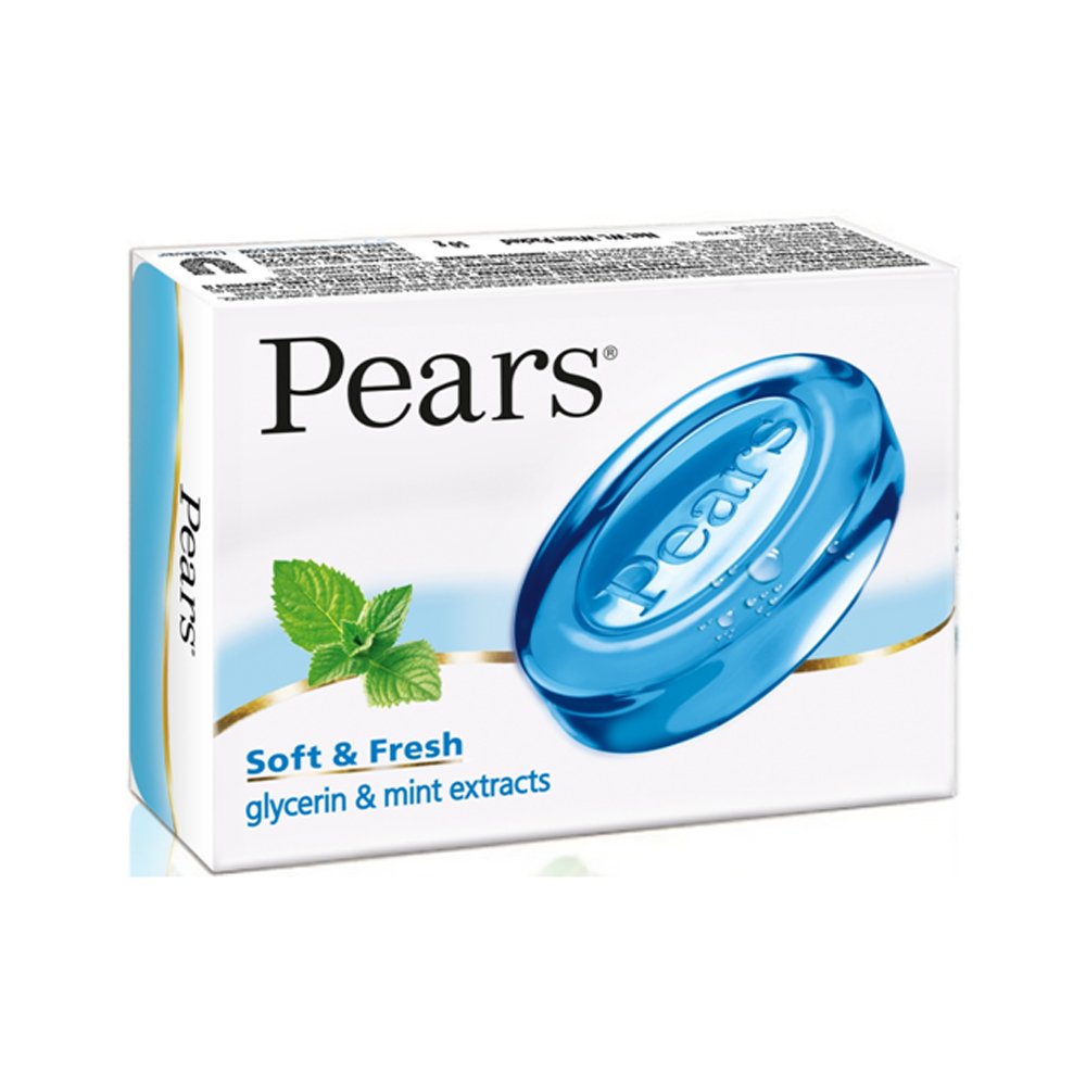 Pears Soft and Fresh Soap Bar, 125g (Buy 4 Get 1 Free)