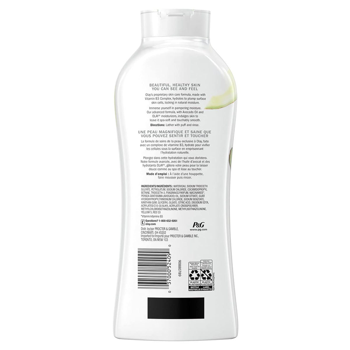 Olay Ultra Moisture Body Wash with Avocado Oil, 650 ml