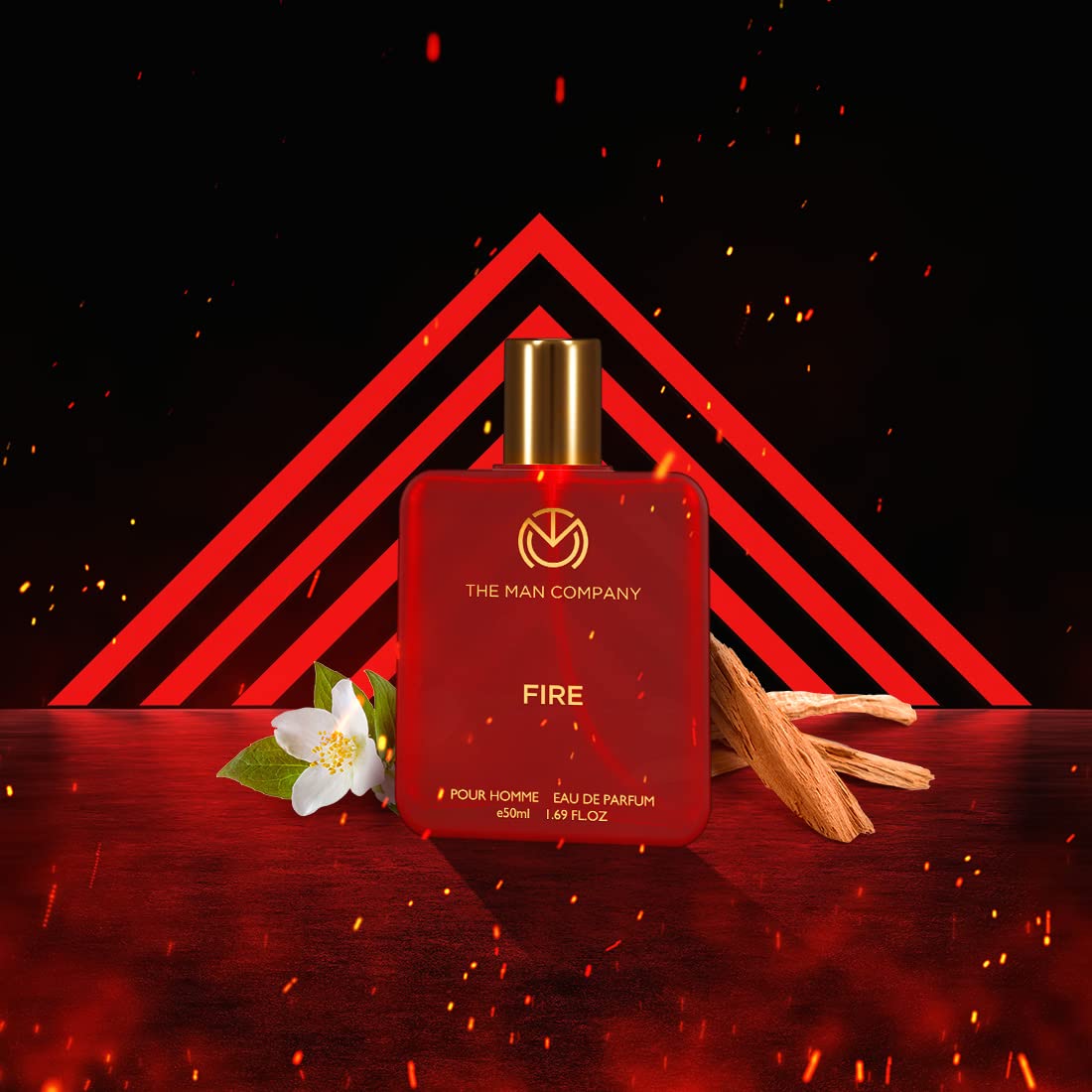The Man Company Fire EDP - 50ml | Perfume For Man | Premium Long Lasting Fragrance | Fresh, Floral & Woody | Gift For Man