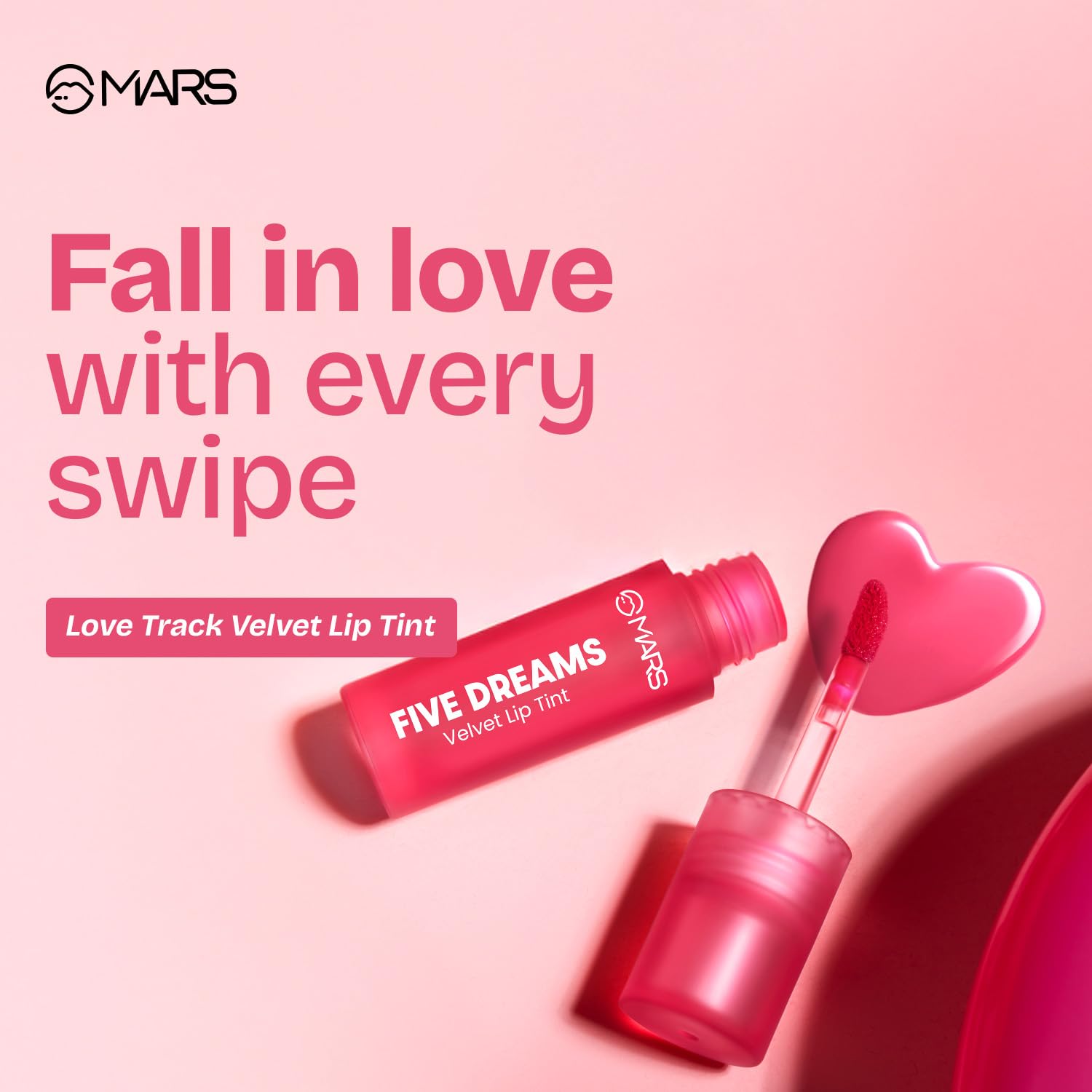 MARS Love Track Velvet Lip Tint (2.8ml) (EIGHT KISSES) | Velvet Matte Finish | Non-Sticky & Lightweight | Highly Pigmented | Comfortable Wear