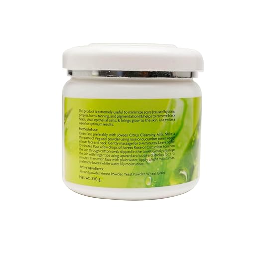 JOVEES HERBAL Jovees Veg Oat Face Peel Removes Acne Pimple and Tanning | with Almond Powder and Wheat Grain 250g