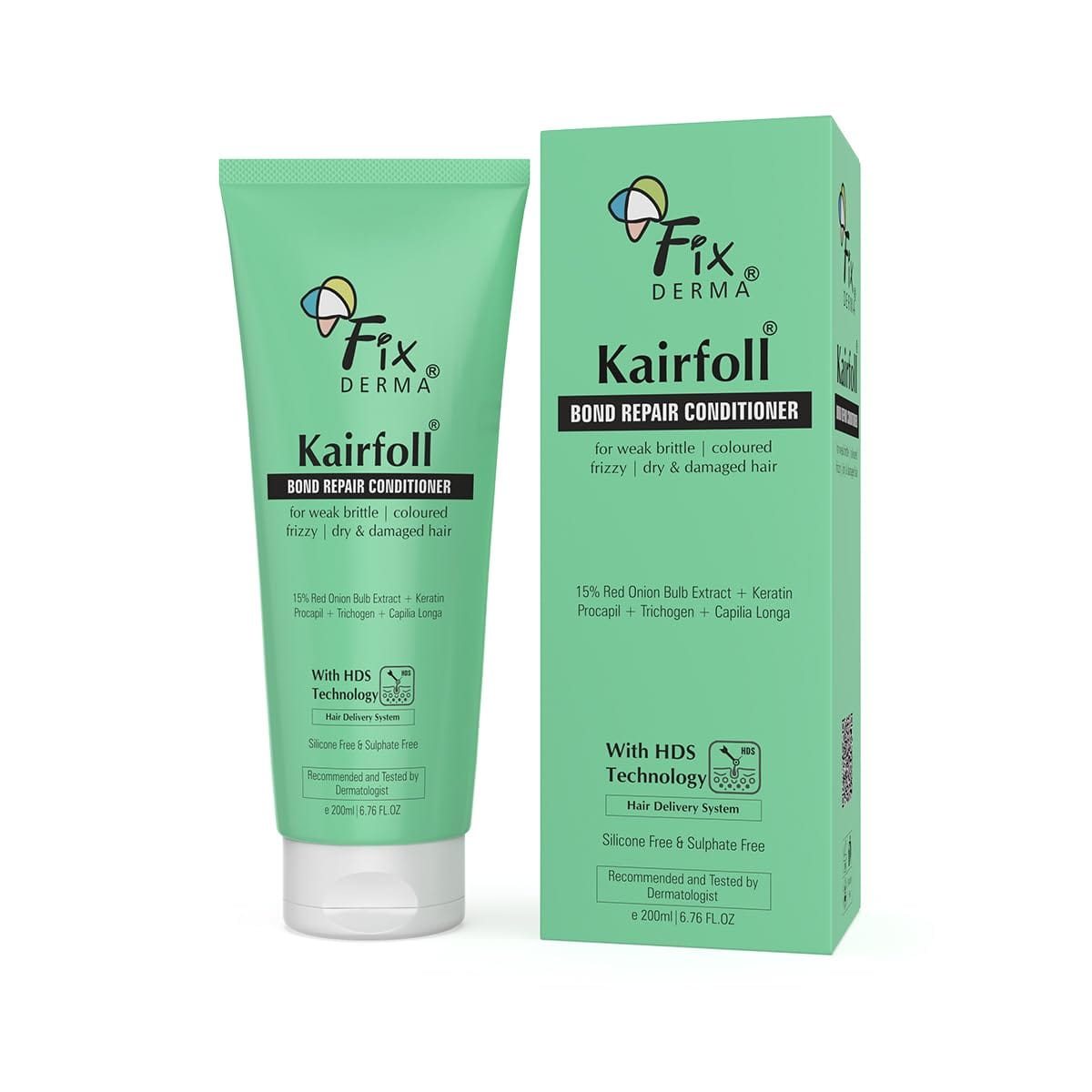 Fixderma - Kairfoll 15% Red Onion Conditioner with Castor Oil for Hair Growth (200mL)